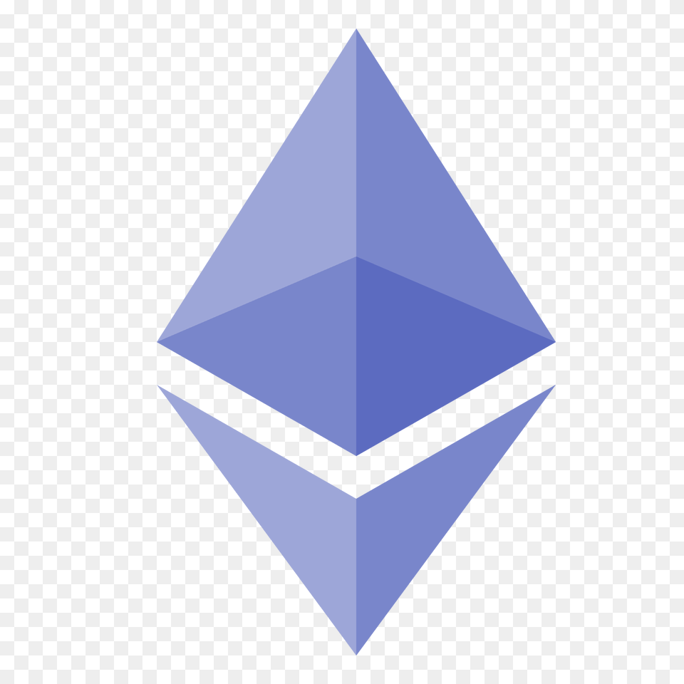 Ethereum Purple Blue Icon, Triangle Free Transparent Png