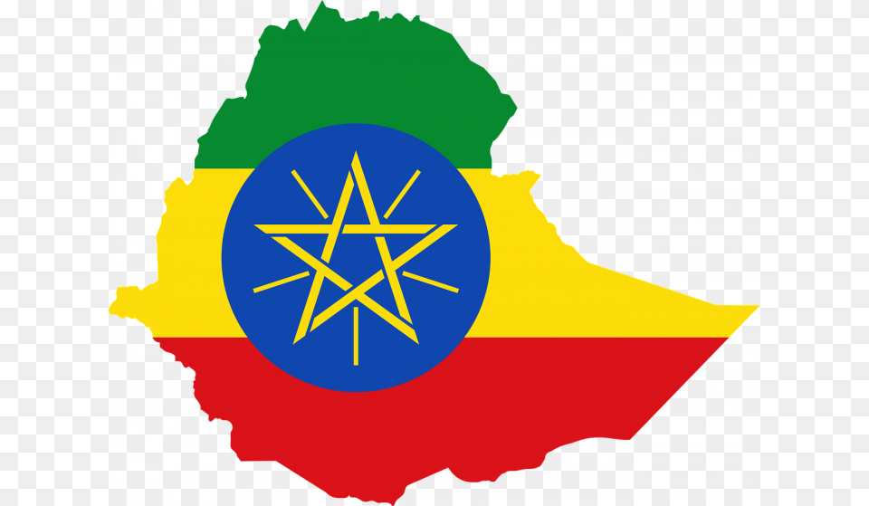 Ethiopia Flag Map Ethiopian Flag Clip Art, Star Symbol, Symbol, Person, Logo Free Png Download