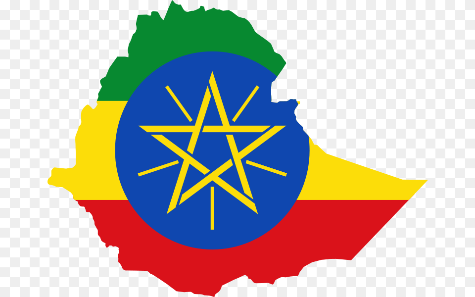 Ethiopian Flag Ethiopia Country With Flag, Star Symbol, Symbol, Person Png