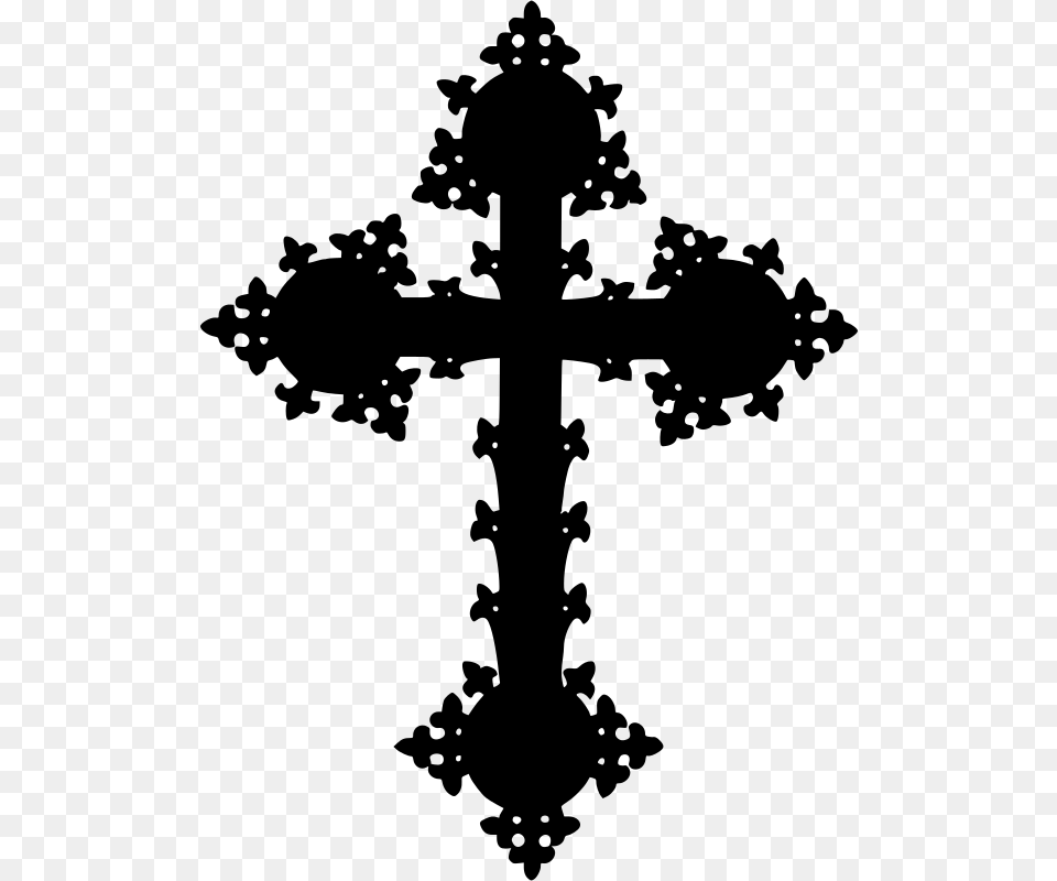 Ethiopian Orthodox Cross, Gray Free Png