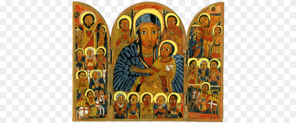 Ethiopian Orthodox Tewahedo Art Google Search Ikon Ethiopian Orthodox Monk, Church, Altar, Architecture, Building Png Image