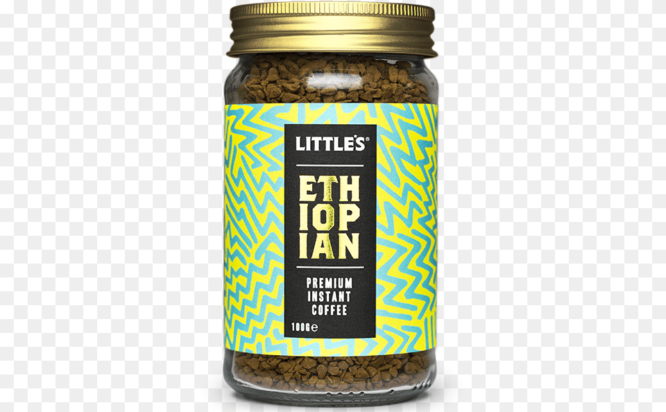 Ethiopian Premium Instant Coffee 100g Little S Ethiopian Instant Coffee Uk, Jar, Food, Bottle, Shaker Png Image