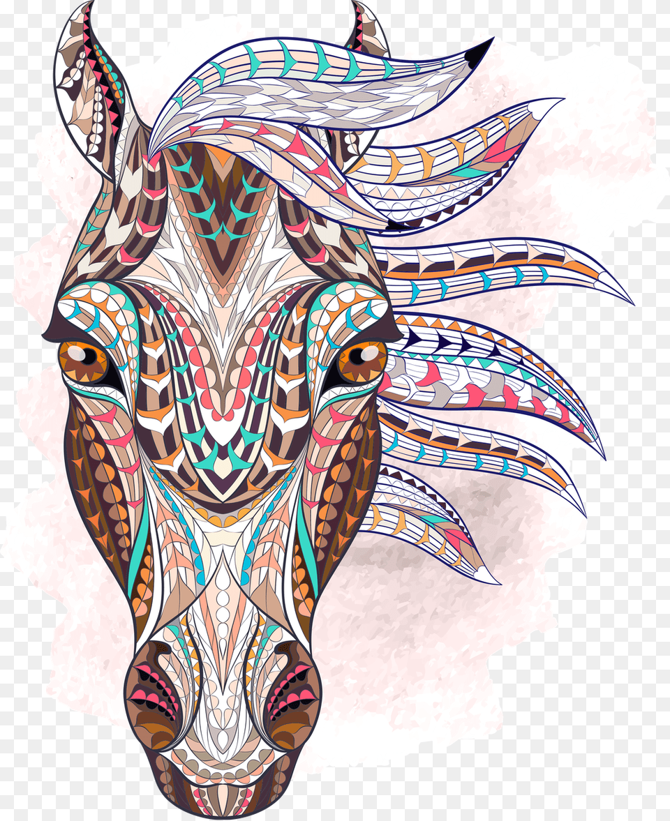 Ethnic Horse Vector, Art, Drawing, Adult, Female Free Transparent Png