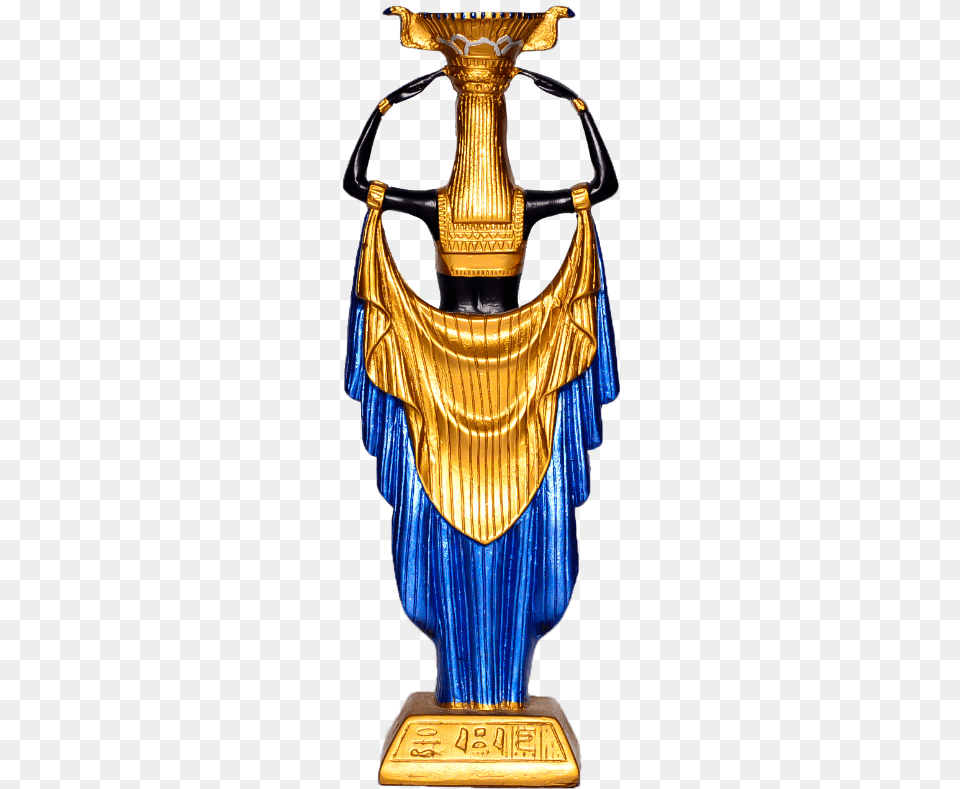 Ethnographic Collectables Egyptian Ankh Amlet Candle Statue, Trophy, Adult, Female, Person Png Image