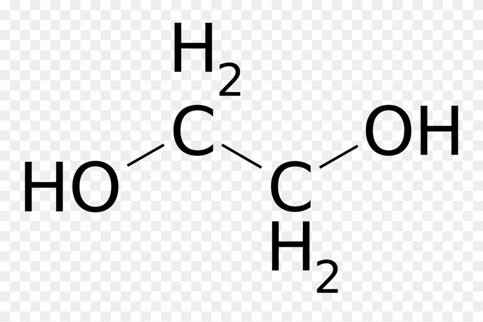 Ethylene Glycol Diol Organic Chemistry, Gray Free Png