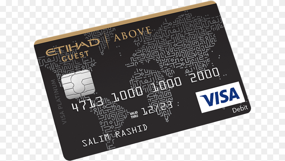 Etihad Guest Above Excellency Debit Card Electronics, Text, Credit Card, Qr Code Free Transparent Png