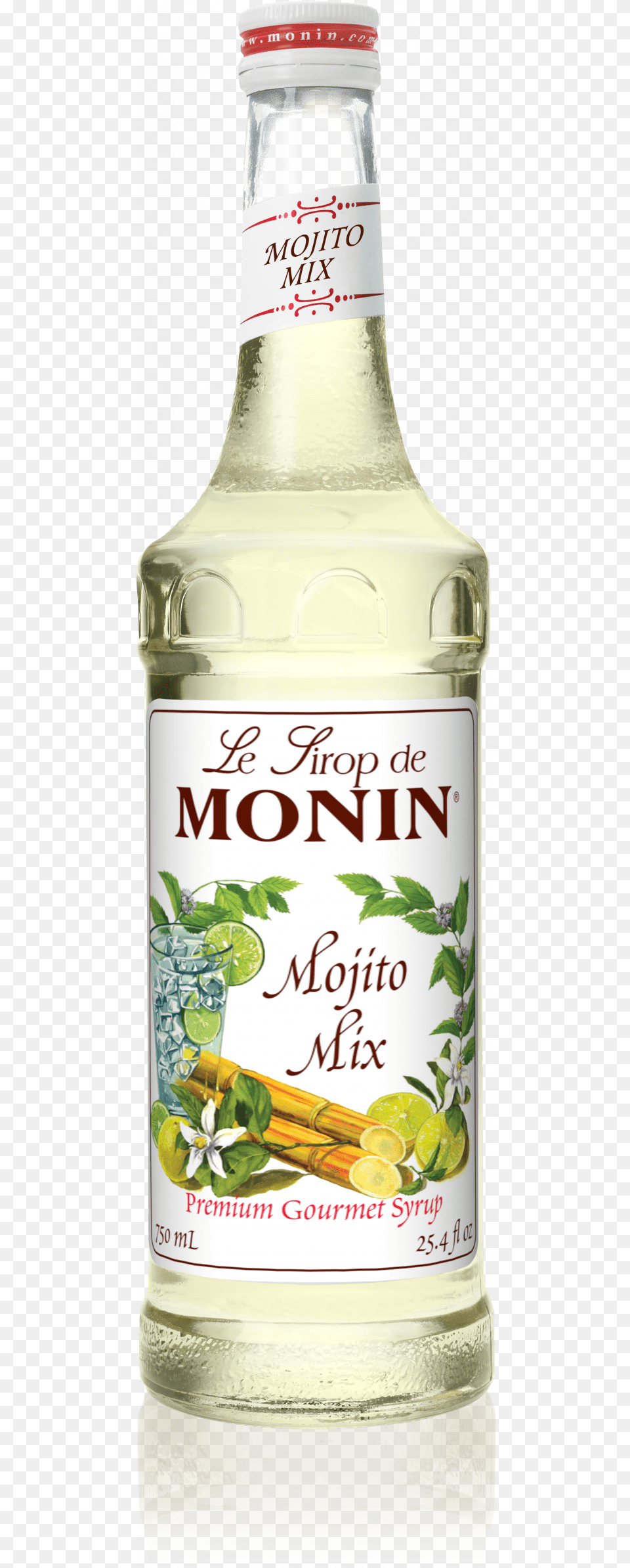 Etiqueta Atrs Mojito Mix 750ml Monin Mojito Syrup 750 Ml, Beverage, Alcohol Png Image