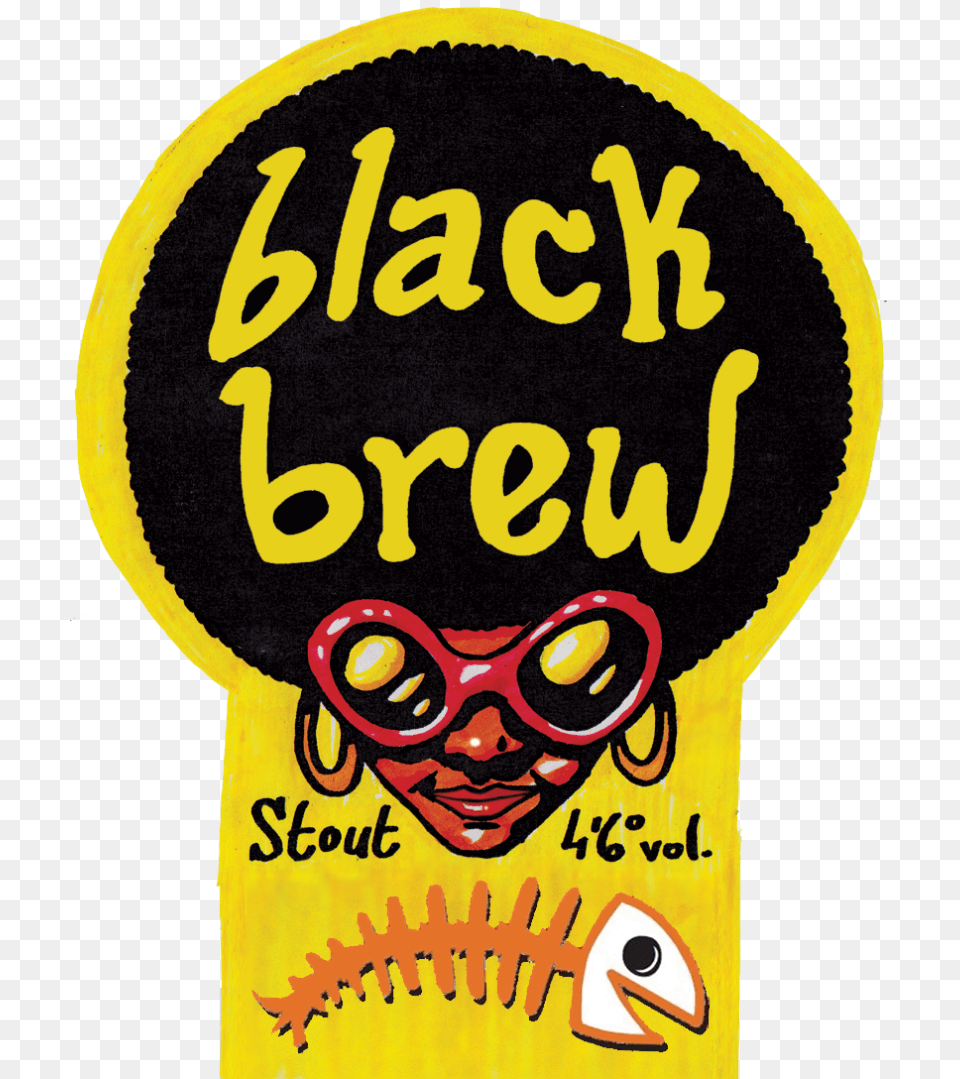 Etiqueta Black Brew Poster, Advertisement, Face, Head, Person Free Transparent Png