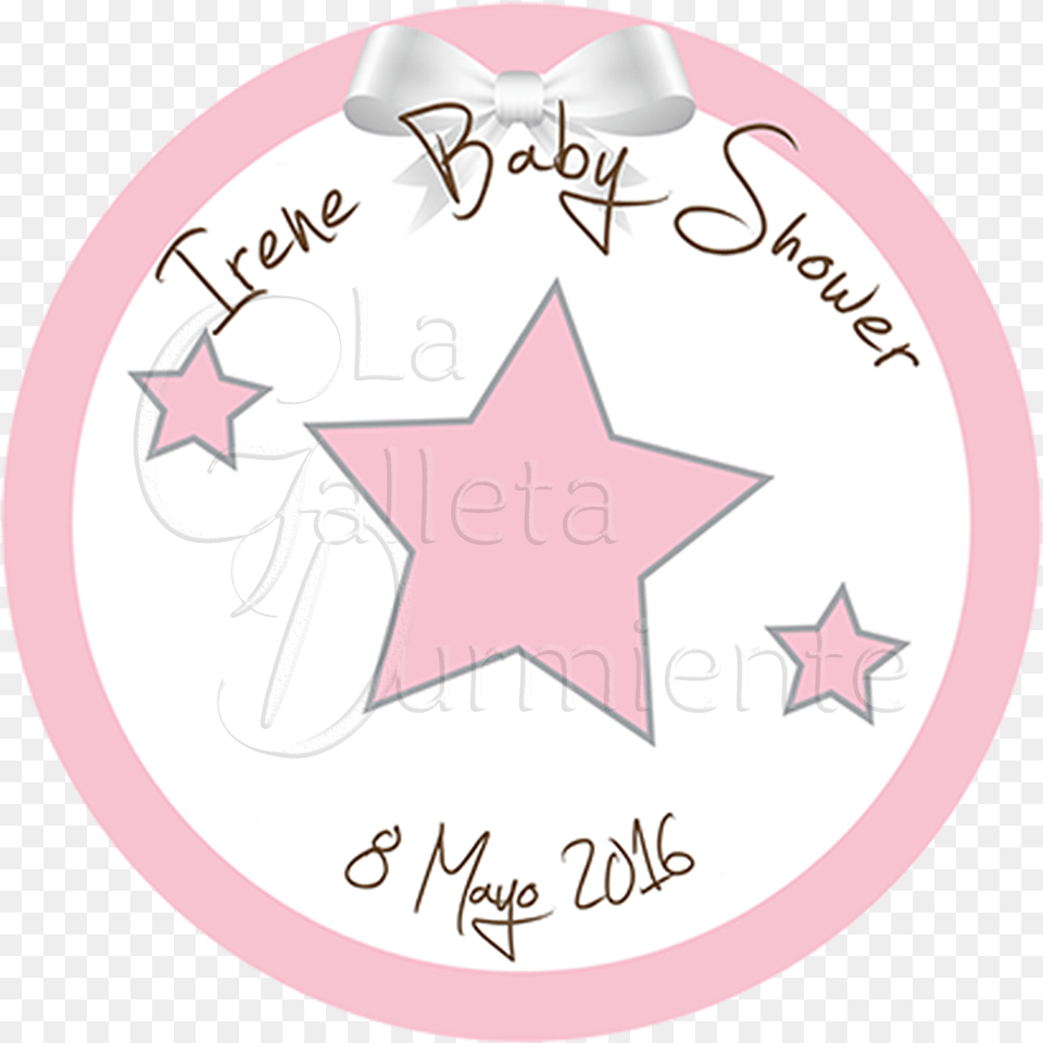 Etiquetas Baby Shower Circle, Star Symbol, Symbol Png Image