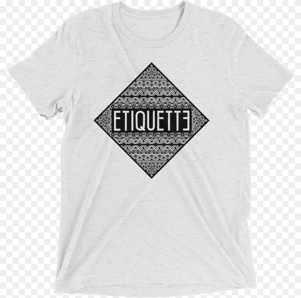 Etiquette 2019 01 Mockup Front Flat White Fleck Triblend Ernie Ball T Shirt, Clothing, T-shirt Free Png Download