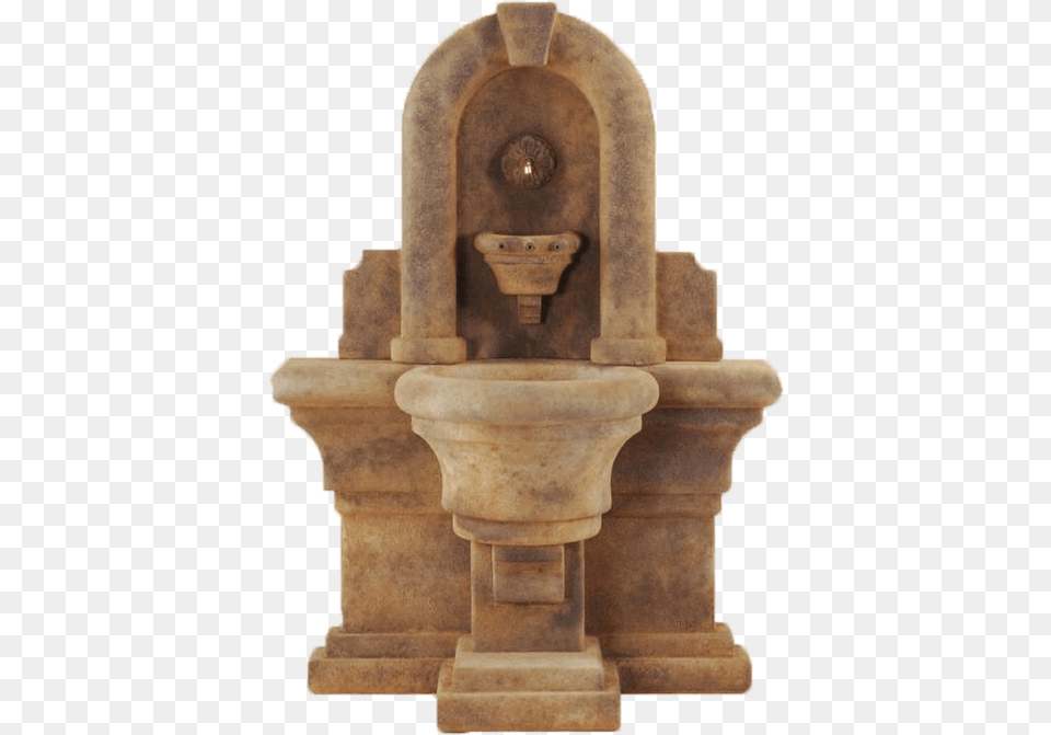 Etruria Wall Cast Stone Outdoor Fountain Fountain Tuscan Carving, Architecture, Water, Drinking Fountain, Cross Free Transparent Png