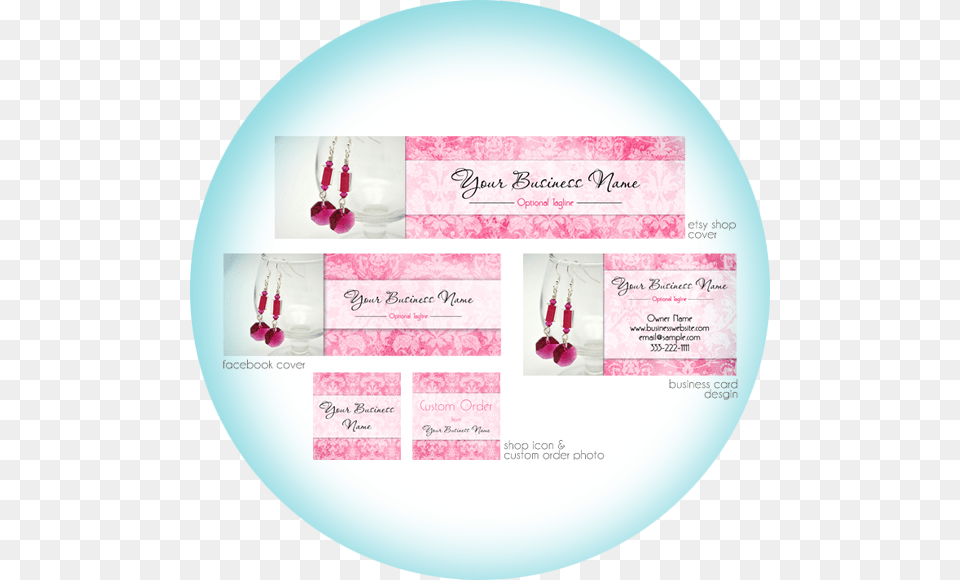 Etsy Banner Package From Pixel Berry Pie Designs Circle, Accessories, Earring, Jewelry, Advertisement Png
