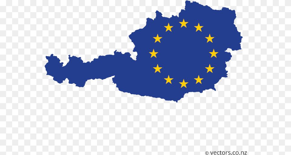 Eu Flag Vector Map Of Austria Avusturya Islam Federasyonu, Chart, Plot, Symbol Png Image