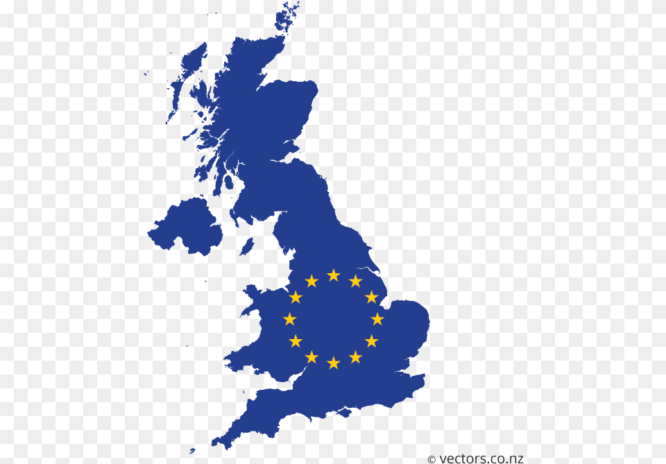 Eu Flag Vector Map Of The United Kingdom Map Of Uk, Chart, Plot, Person Free Png Download