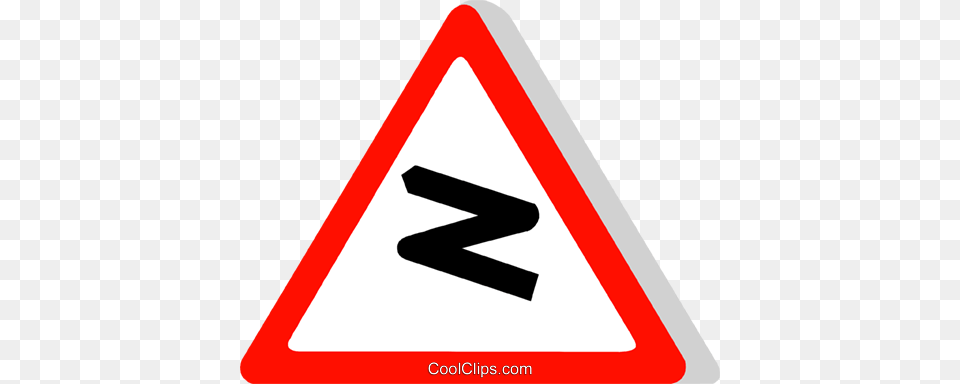 Eu Traffic Sign Dangerous Bend Royalty Free Vector Clip Art, Symbol, Road Sign Png Image