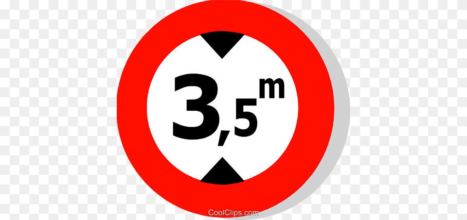 Eu Traffic Sign Height Limit Royalty Vector Clip Art, Symbol, Road Sign Free Png Download
