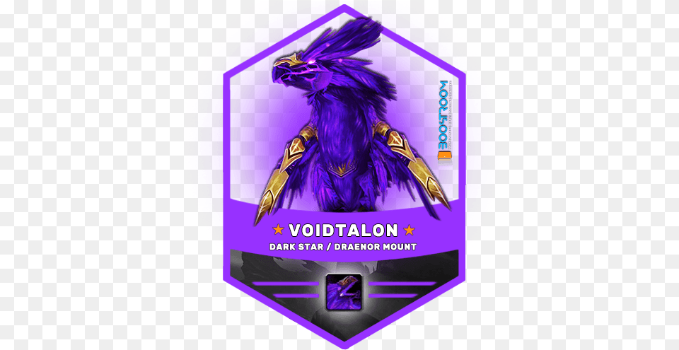 Eu Voidtalon Of The Dark Star Mount Edge Reality Graphic Design, Purple, Adult, Female, Person Png