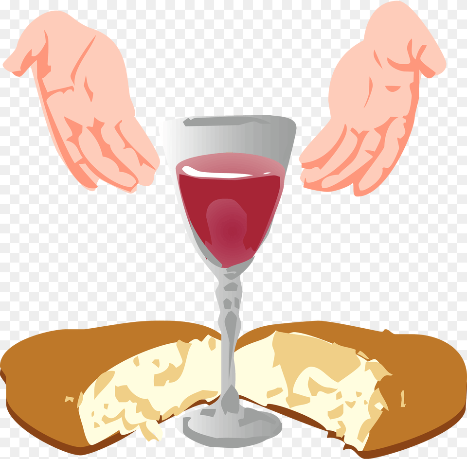 Eucharist Bread Clip Art Eucharist, Alcohol, Beverage, Glass, Liquor Free Png Download