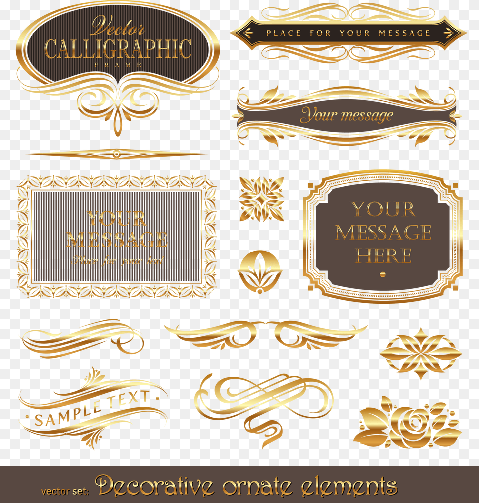 Euclidean Frame Vector Gold Pattern Vector Graphics, Book, Publication, Text, Bronze Free Png