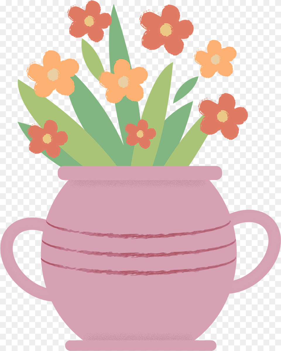 Euclidean Vector, Jar, Pottery, Flower, Plant Free Png