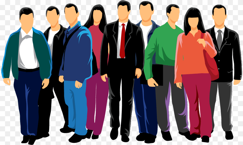 Euclidean Vector People Crowd Crowd People Vector, Person, Pants, Clothing, Suit Free Png
