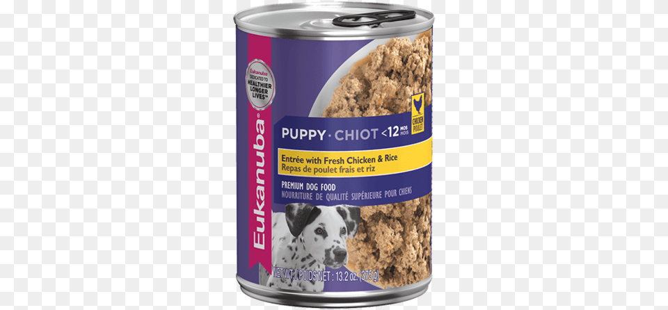 Eukanuba Canned Dog Food Entree With Fresh Chicken Eukanuba Entree Puppy Chicken And Rice, Aluminium, Tin, Can, Canine Free Png