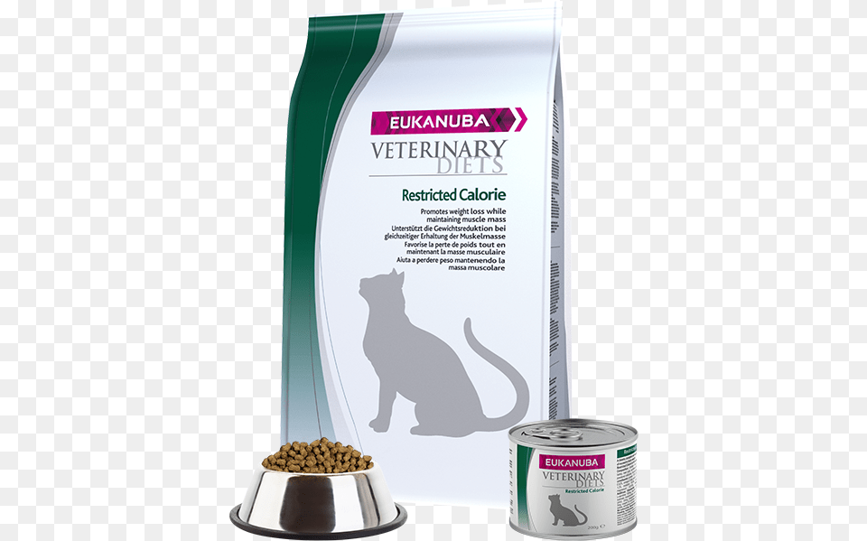 Eukanuba Veterinary Diets Restricted Calorie For Cats Eukanuba Veterinary Diets Intestinal, Can, Tin, Animal, Cat Free Png