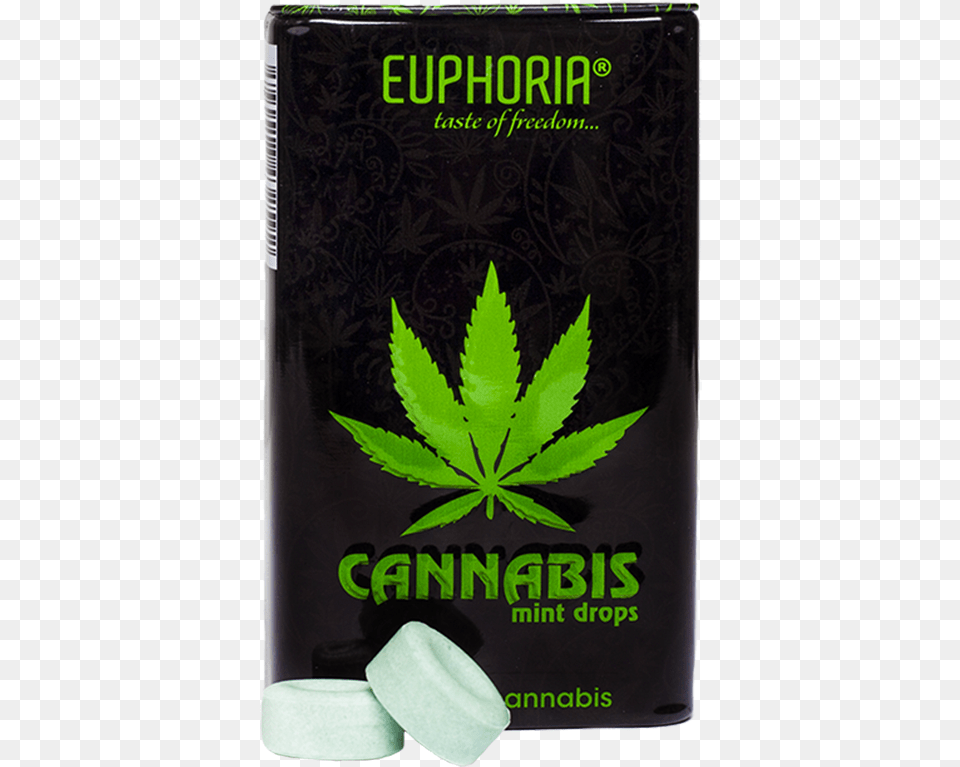 Euphoria Cannabis Mint Drops, Book, Herbal, Herbs, Plant Png