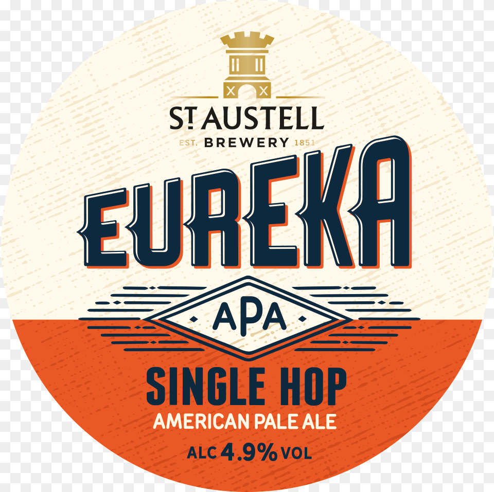 Eureka American Pale Ale St Austell Eureka, Advertisement, Poster, Alcohol, Beer Free Transparent Png