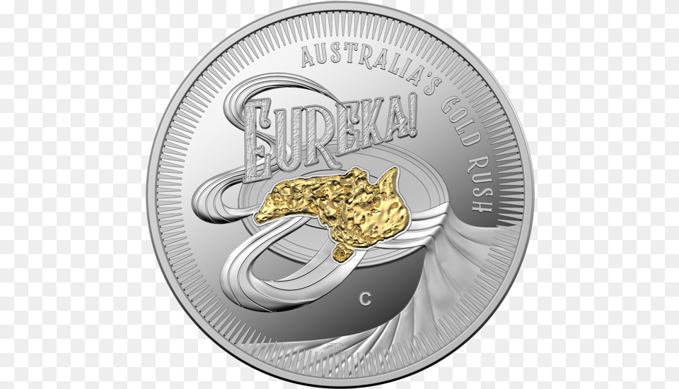 Eureka Australiau0027s Gold Rush Coin In Australia 2020, Silver, Money Free Png Download