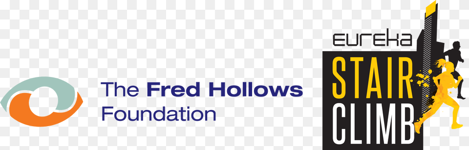 Eureka Stair Climb Fred Hollows Foundation, Logo, Person, Text Free Transparent Png