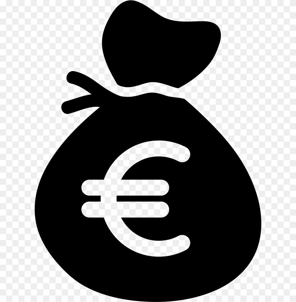 Euro Bag Transparent Background Money Icon Transparent, Stencil, Smoke Pipe Png