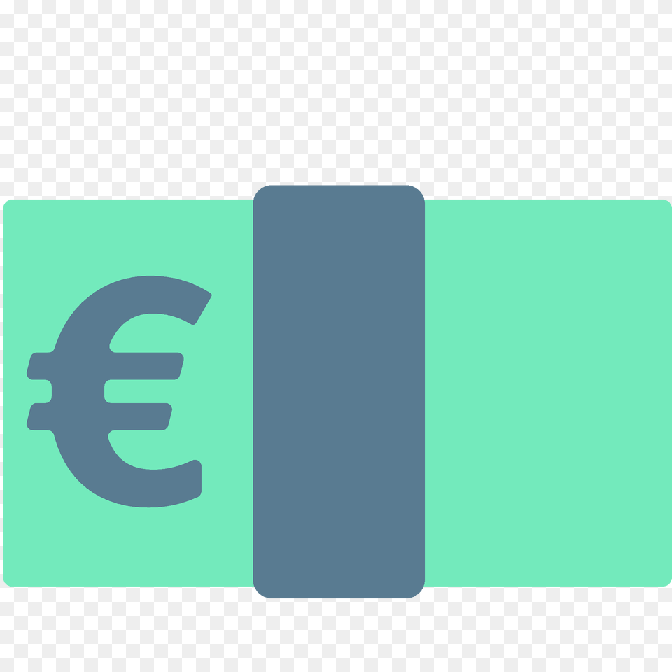 Euro Banknote Emoji Clipart, Logo, Accessories, Belt Free Png
