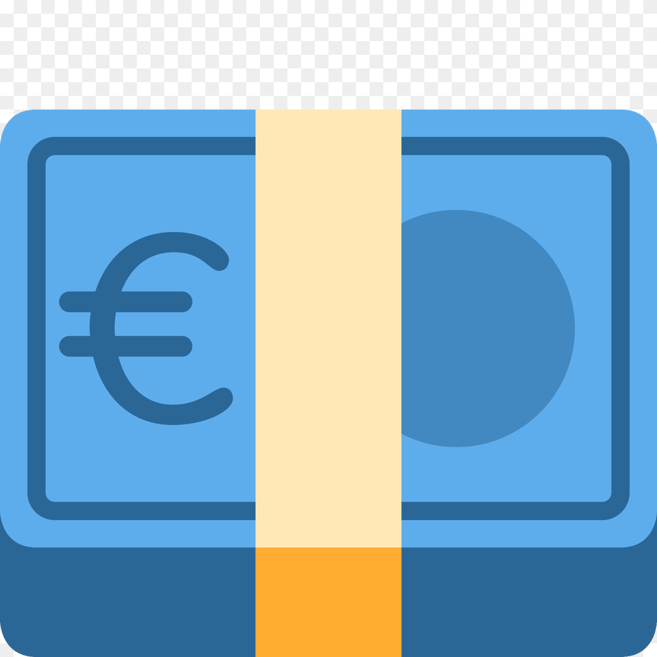 Euro Banknote Emoji Clipart, Text, Blackboard, Electronics Png