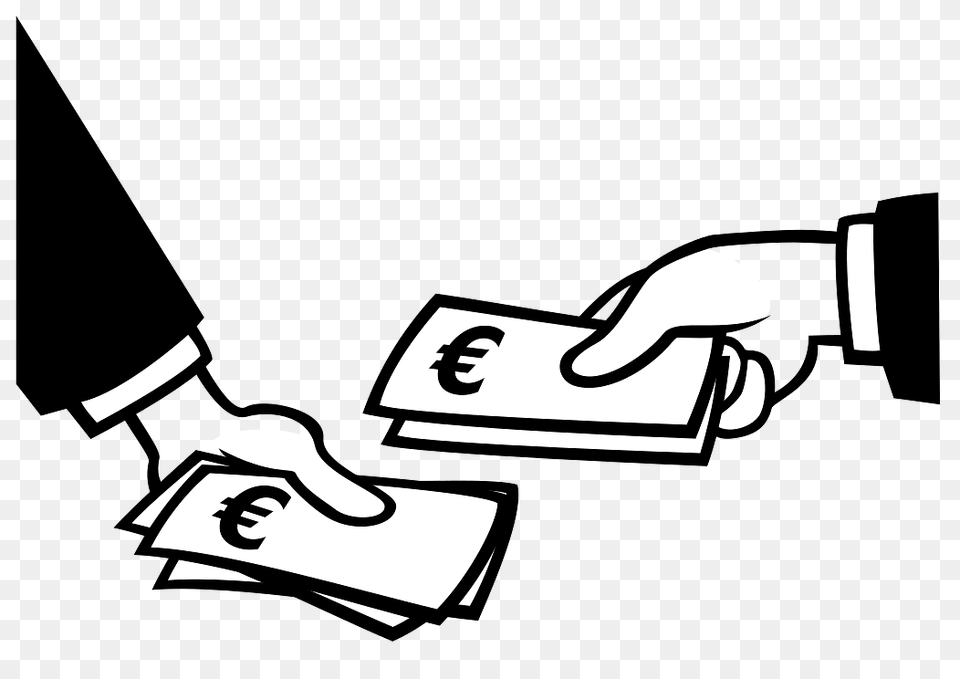Euro Bills Passing Hands, Person, People, Body Part, Hand Png Image