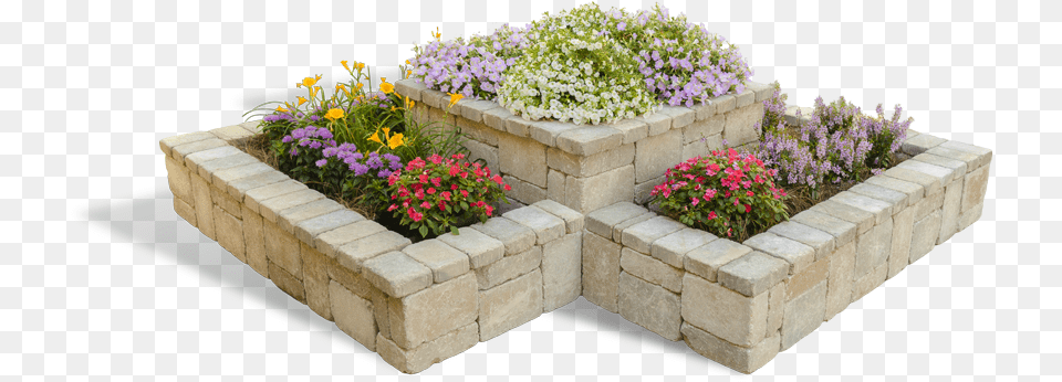 Euro Block Mansfield Planter Bed Mulch Bed Flower, Jar, Plant, Potted Plant, Pottery Png