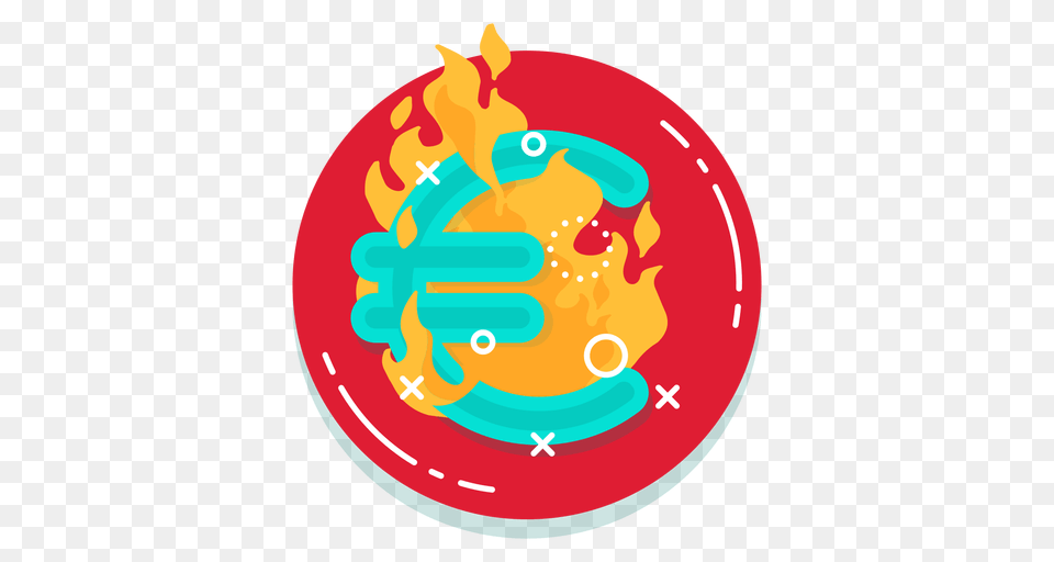 Euro Burn Rate Icon, Symbol Free Png