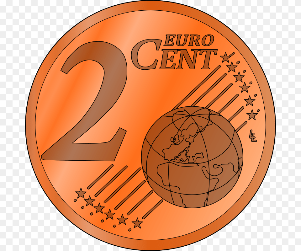 Euro Cent, Sphere, Disk, Number, Symbol Free Png