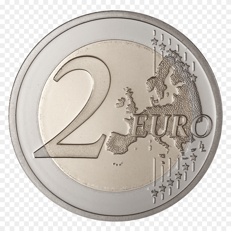 Euro Coin, Money, Plate Png Image
