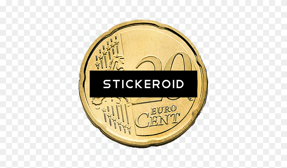 Euro Coin Gold, Money Png Image