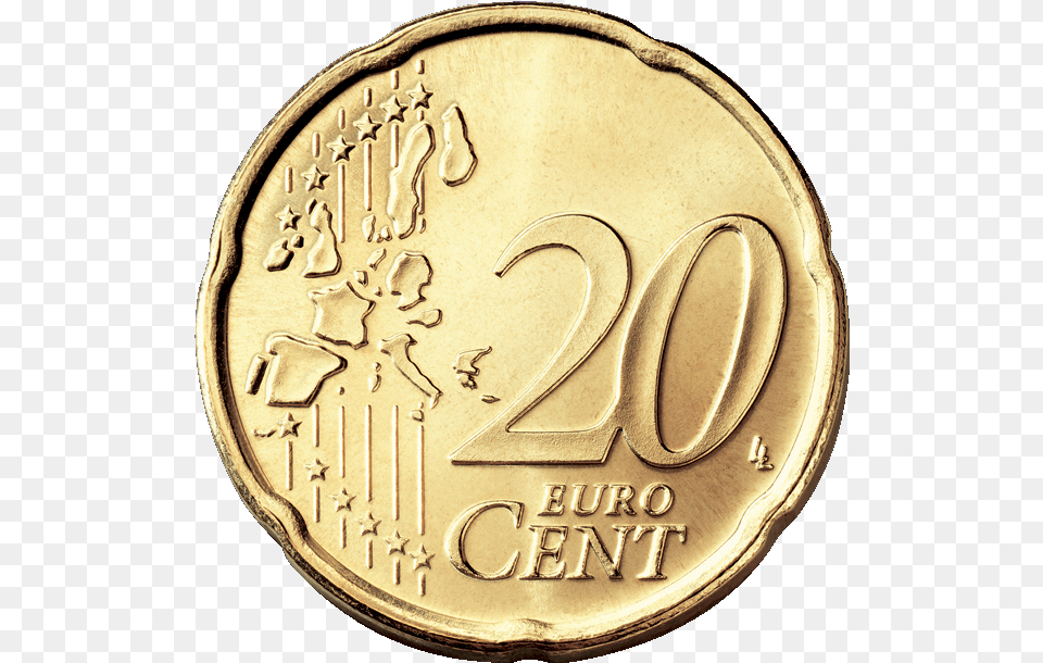 Euro Coin Image Double Sided 50 Cent Euro Coin 50c Euro Heads On, Money, Gold Free Png Download
