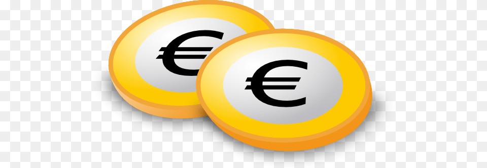 Euro Coins Clip Arts Symbol, Number, Text, Badge Free Png Download