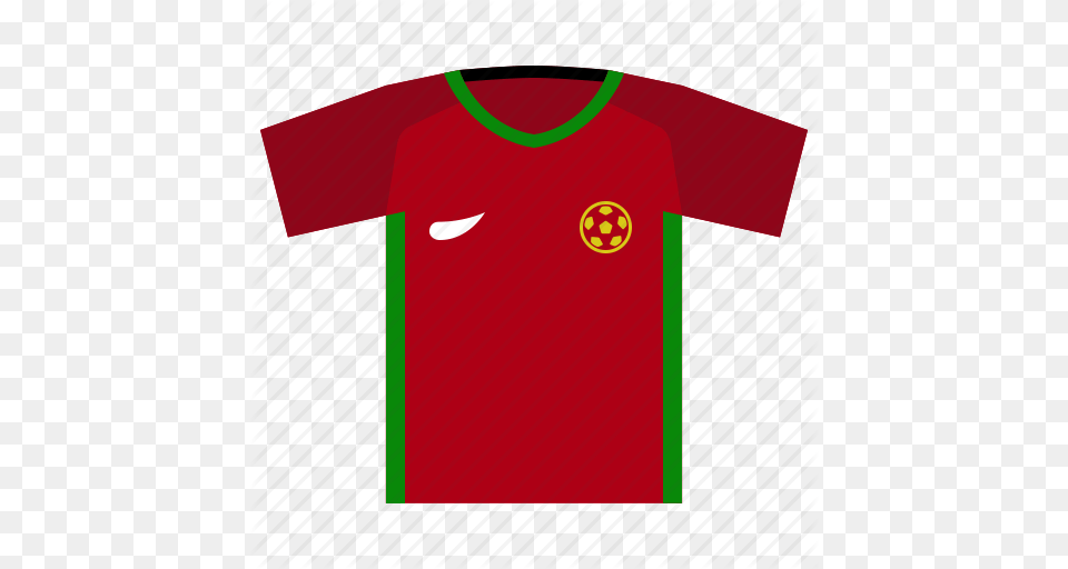 Euro Cup Europe Football Portugal Soccer Icon, Clothing, Shirt, T-shirt, Jersey Free Transparent Png
