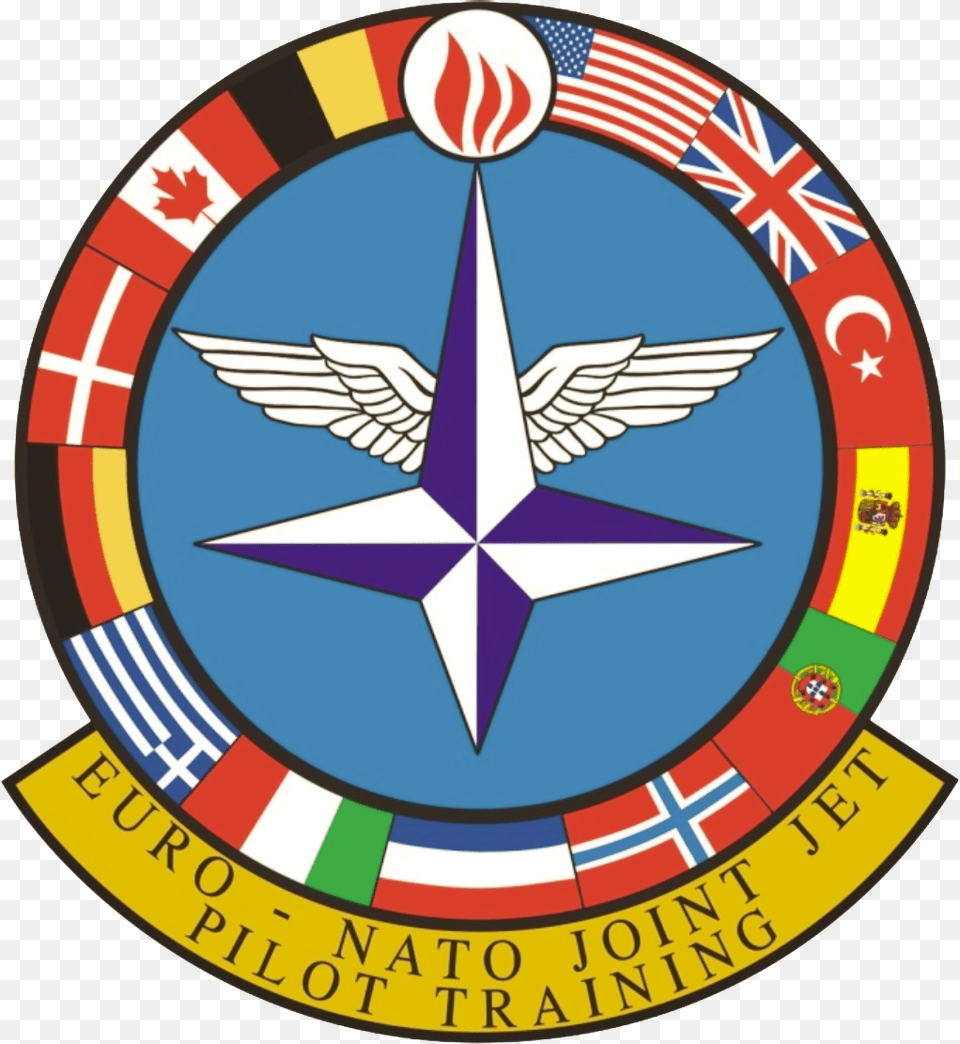 Euro Nato Joint Jet Pilot Training Euro Nato Joint Jet Pilot Training, Emblem, Symbol, Animal, Bird Png