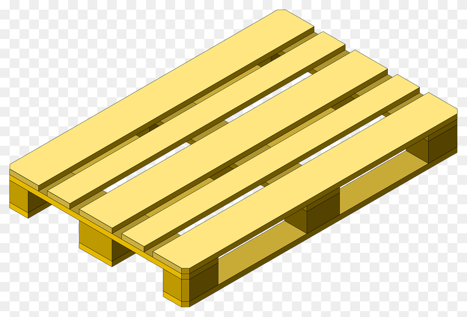 Euro Pallet Clipart, Gold, Wood Png