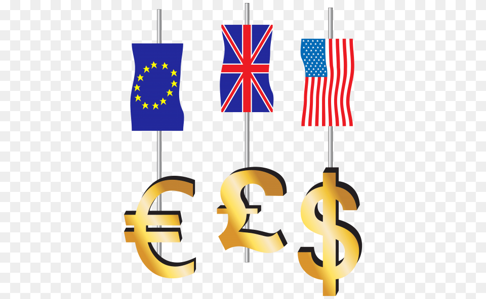 Euro Pound Dollar Signs And Flags, Flag, Symbol Png