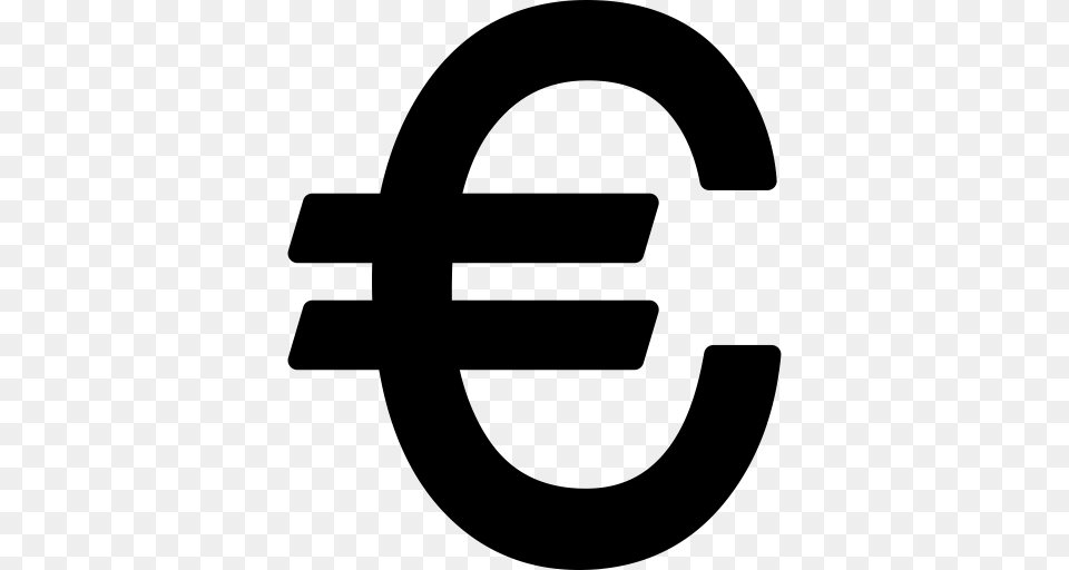 Euro Sign, Gray Free Transparent Png