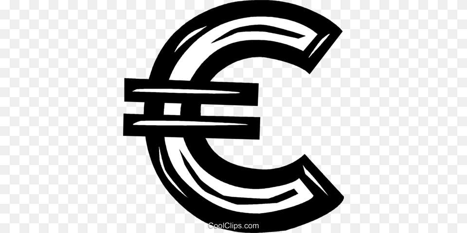 Euro Symbol Royalty Vector Clip Art Illustration, Emblem Png Image
