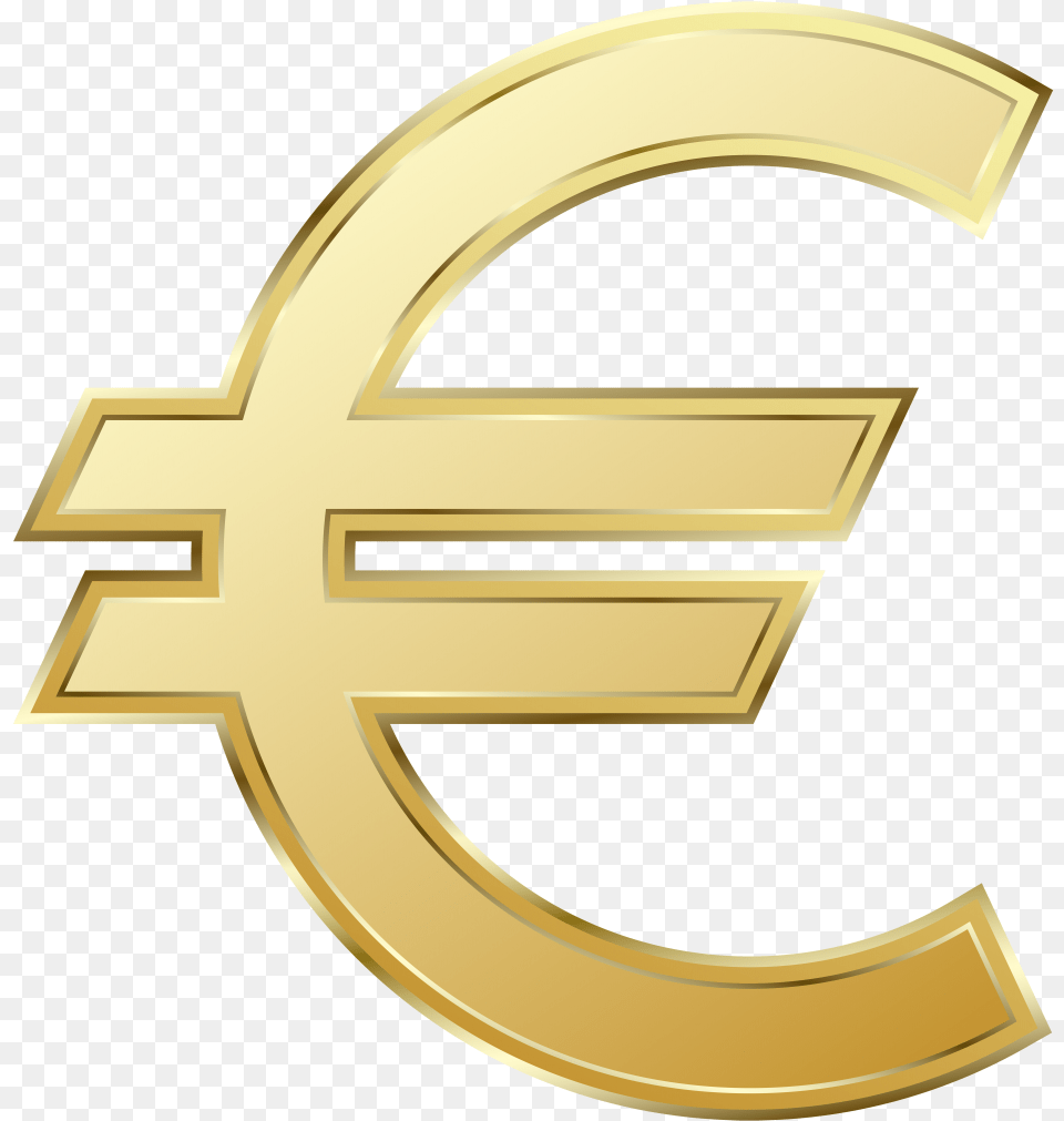 Euro Symbol Transparent Background, Mailbox, Gold, Logo, Emblem Png Image