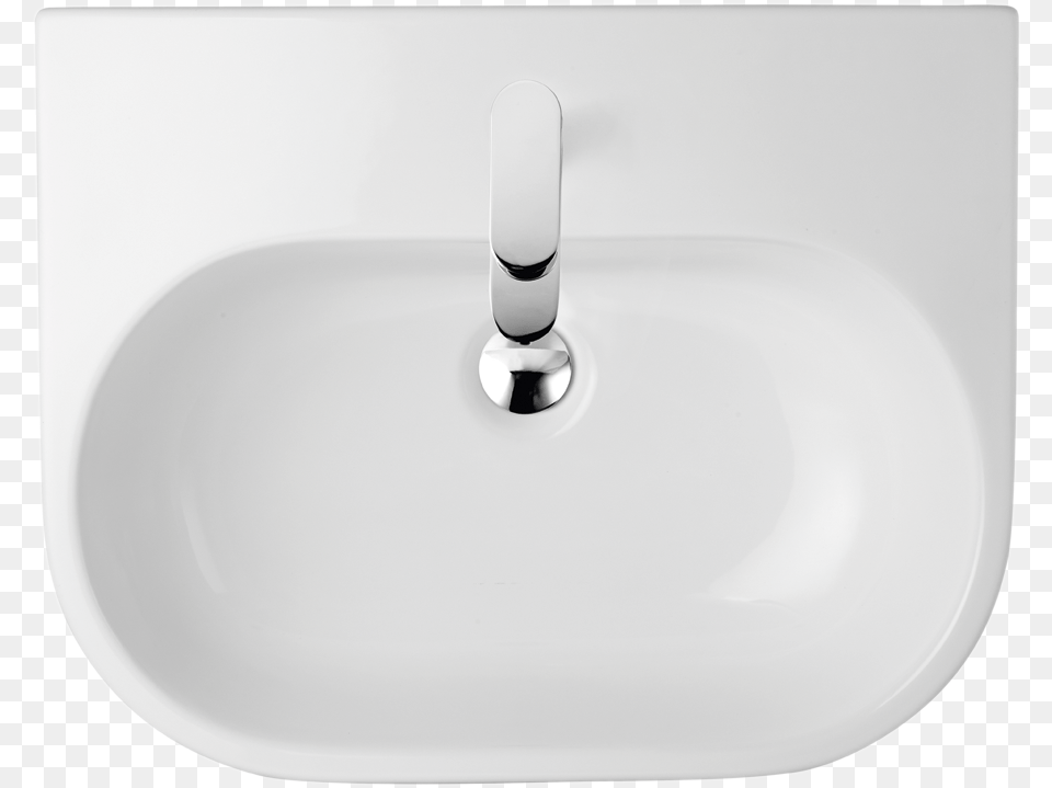 Euro Trio 600mm Basin Bathroom Sink, Sink Faucet, Plate Free Png